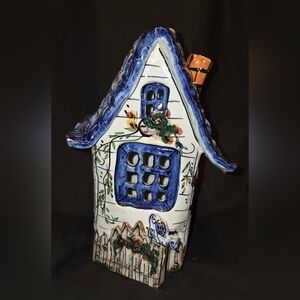 Blue Sky Clayworks Designed by Heather Goldminc Tea Light Candle House